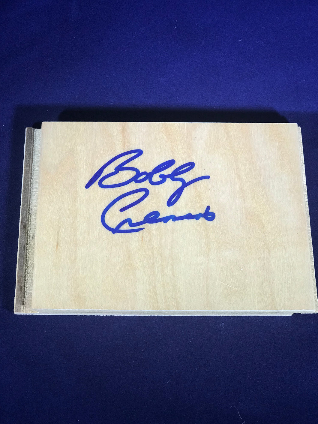 Coach Bobby Cremins autographed FLOOR TILE