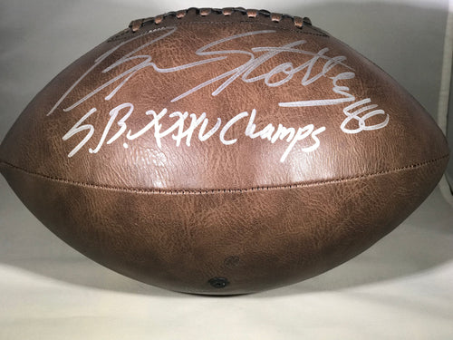 Brandon Stokley Autographed Football
