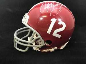 Derrick Henry Autographed Alabama Crimson Tide Mini Helmet W/JSA