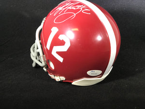 Derrick Henry Autographed Alabama Crimson Tide Mini Helmet W/JSA
