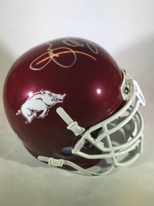 Jerry Jones Autographed Arkansas Razorbacks Mini Helmet W/JSA
