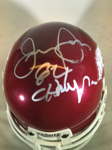 Jerry Jones Autographed Arkansas Razorbacks Mini Helmet W/JSA