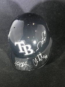 Tampa Bay Rays Autographed Mini Helmet