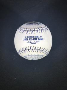 Chipper Jones Autographed 2008 Allstar Major League Baseball W/JSA