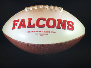 Roddy White Autographed Atlanta Falcons Logo Football