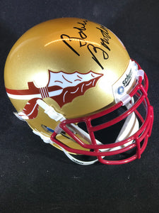 Bobby Bowden Autographed Florida State Seminoles Mini Helmet w/Exact Proof COA