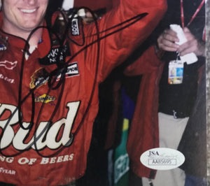 Dale Earnhardt Jr. Autographed 8X10 PHOTO with JSA Authentication
