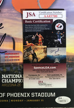 Load image into Gallery viewer, Nick Saban Signed Alabama VS. Clemson National Championship Program with JSA Authentication