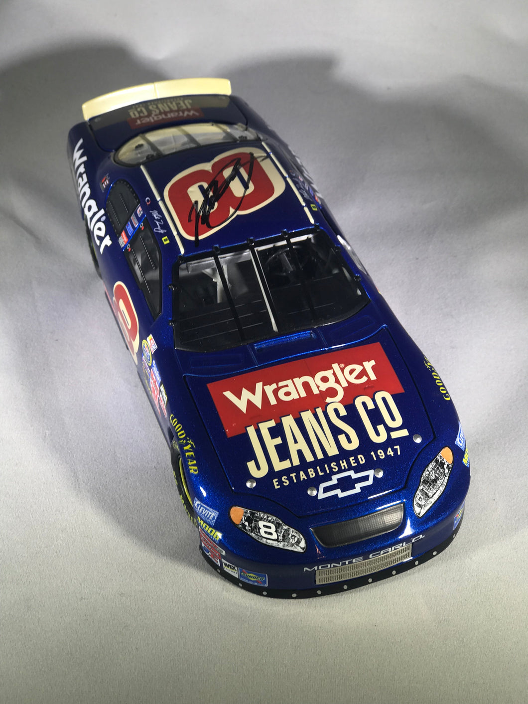 Martin Truex Jr. Autographed Wrangler Blue Jeans 1/24 Die-Cast Stock Car with JSA