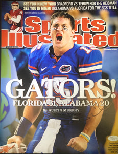 Tim Tebow Autographed 11x14 Sports Illustrated Cover Photo W/JSA