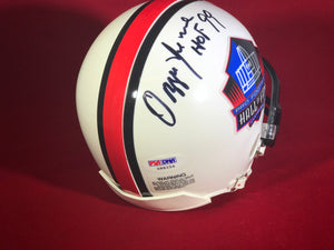 Ozzie Newsome Autographed Hall of Fame Mini Helmet W/PSA-DNA AUTHENTICATION