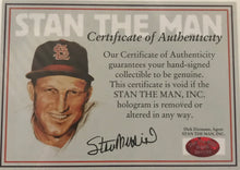 Load image into Gallery viewer, Red Schoendienst and Stan Musial AUTOGRAPHED 16X20 PHOTO W/STAN THE MAN HOLOGRAM
