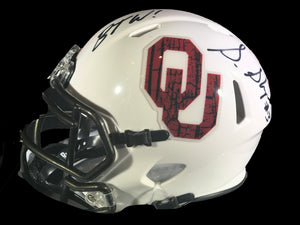Sterling Shepherd signed Oklahoma Sooners Mini Helmet w/Photo Proof COA
