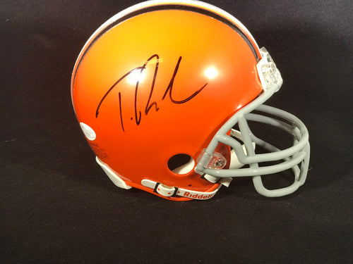 Trent Richardson Autographed Cleveland Browns Mini Helmet W/JSA