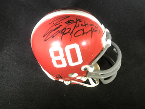 Gene Stallings and Eric Curry Autographed Alabama Mini Helmet w/JSA