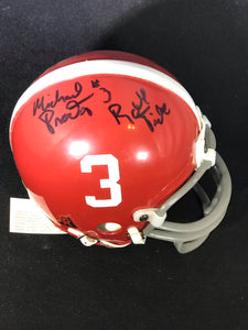 Gene Stallings and Michael Proctor Autographed Alabama Mini Helmet w/JSA