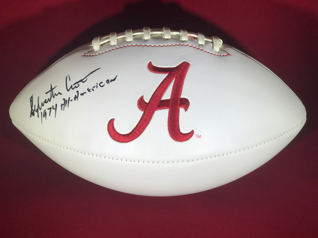 Sylvester Croom Signed Alabama Logo Football