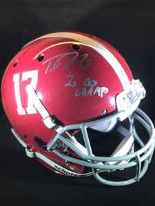 Trent Richardson SIGNED Alabama Crimson Tide Football Full Size Helmet